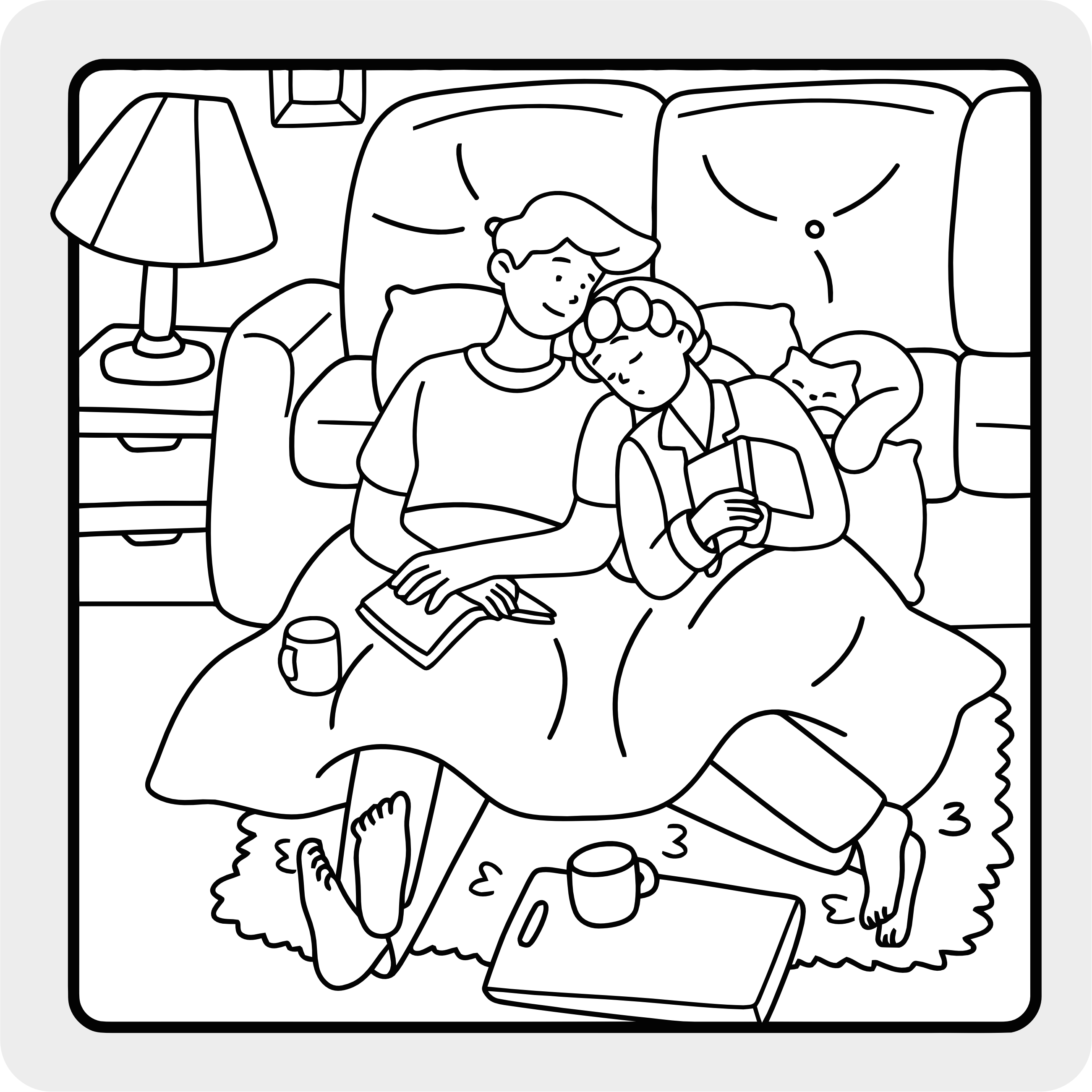 Warm blankets, good books, and the best company